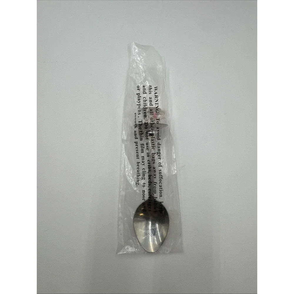 2000 Avon Tea TIME Memories Pink Tea Cup Saucer COLLECTOR SPOON Stainless Steel